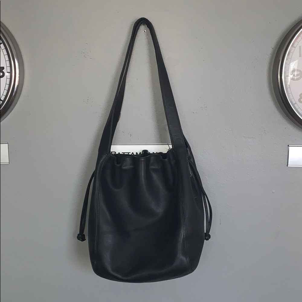 Vintage Coach leather purse, black